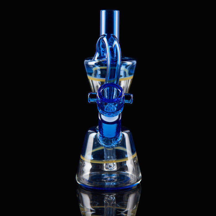 6" Blue Loop Recycler Dab Rig - SmokeZone 420