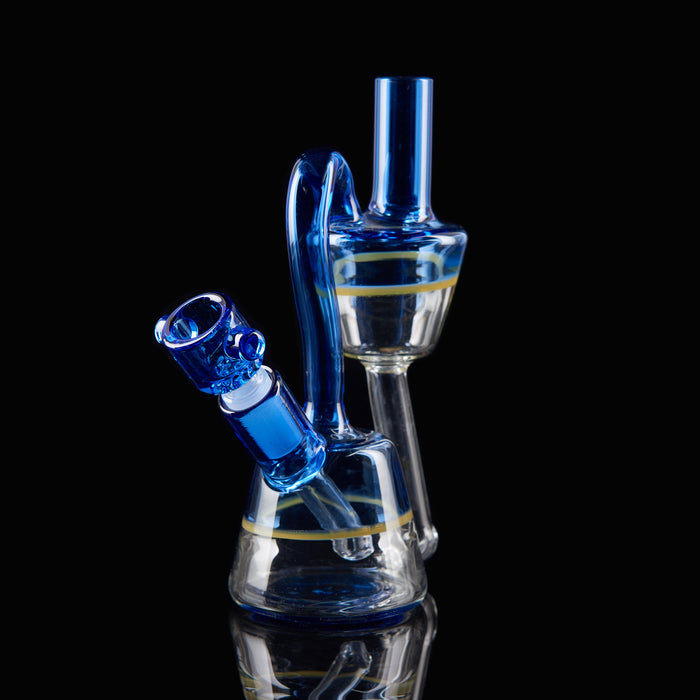 6" Blue Loop Recycler Dab Rig - SmokeZone 420