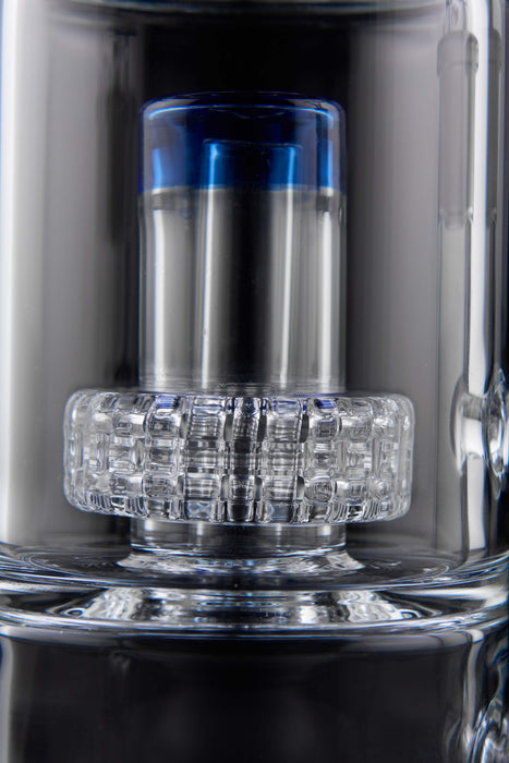 10" Blue Microscope Matrix Perc Water Pipe - SmokeZone 420