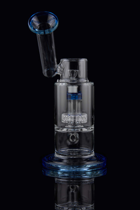10" Blue Microscope Matrix Perc Water Pipe - SmokeZone 420