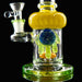 7" Slime Green Honeycomb Pendant Dab Rig - SmokeZone 420