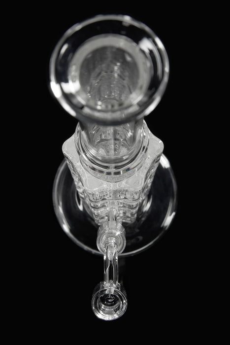 13" Crystal Clear Triple Honeycomb Dab Rig - SmokeZone 420