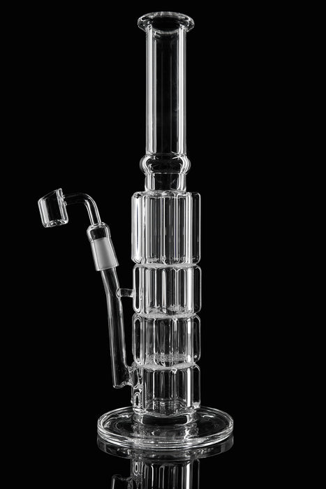13" Crystal Clear Triple Honeycomb Dab Rig - SmokeZone 420