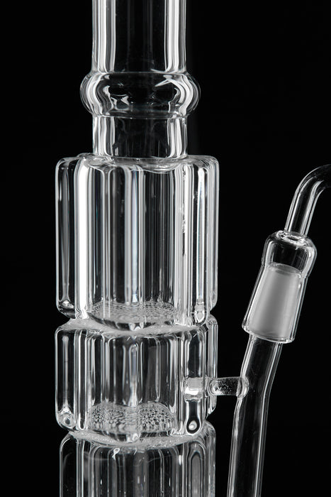 13" Crystal Clear Triple Honeycomb Dab Rig - SmokeZone 420