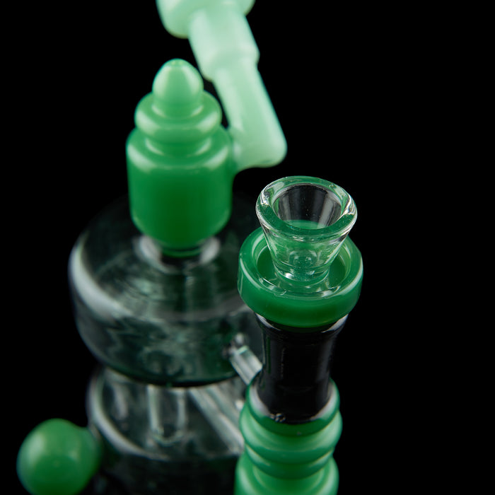 7" Four Pillar Jade Recycler Dab Rig - SmokeZone 420