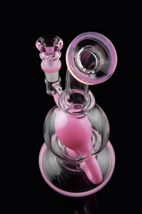 9" Slime Pink Inflated Balloon Recycler Dab Rig - SmokeZone 420