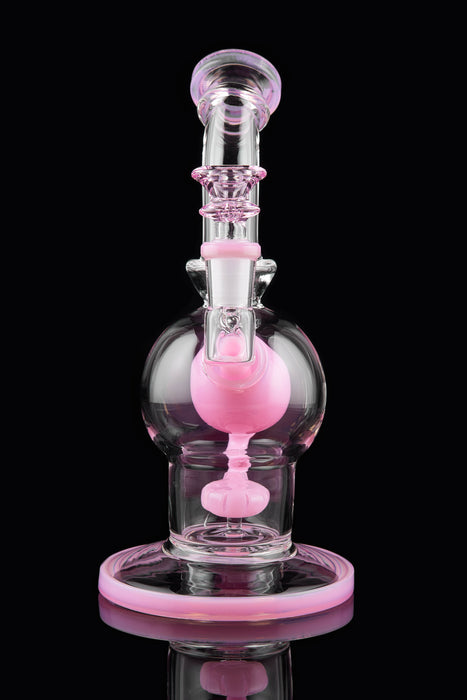 9" Slime Pink Inflated Balloon Recycler Dab Rig - SmokeZone 420