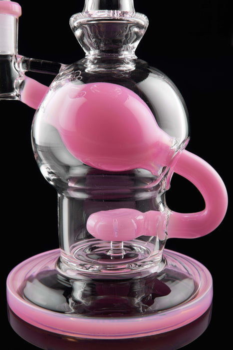 9" Slime Pink Inflated Balloon Recycler Dab Rig - SmokeZone 420