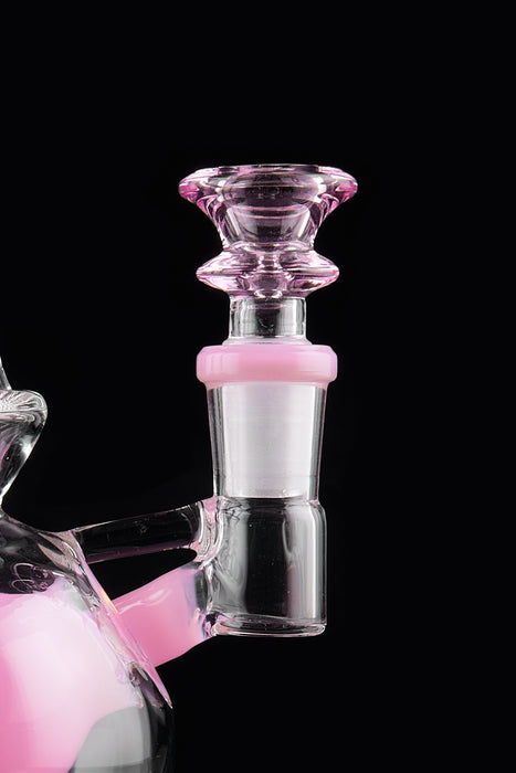 9" Slime Pink Inflated Balloon Recycler Dab Rig - SmokeZone 420