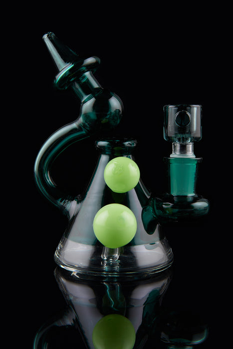 5" Double Bead Mini Beaker Dab Rig - SmokeZone 420