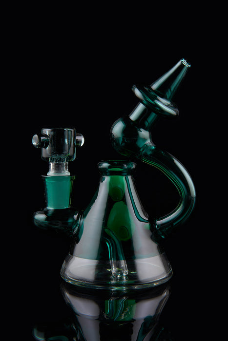 5" Double Bead Mini Beaker Dab Rig - SmokeZone 420