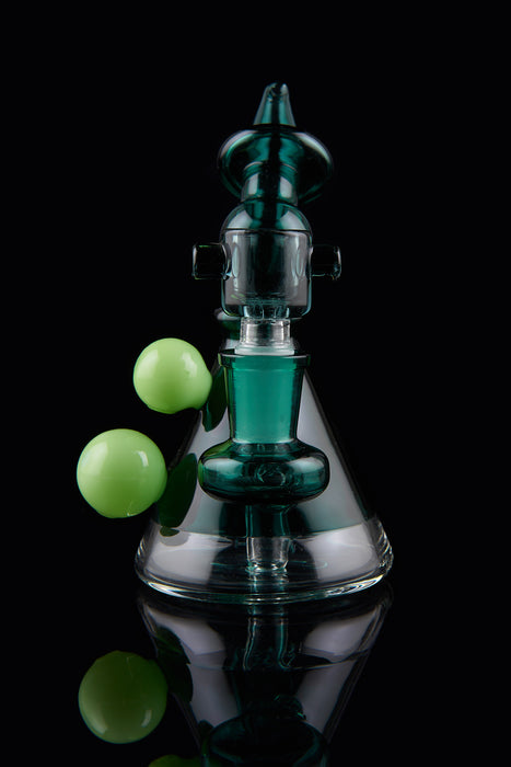 5" Double Bead Mini Beaker Dab Rig - SmokeZone 420