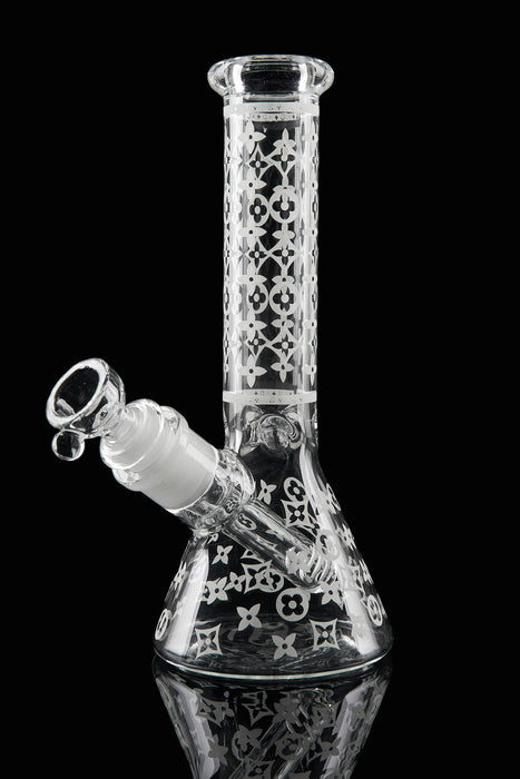 8" Glow In The Dark Mini Beaker Water Pipe - SmokeZone 420