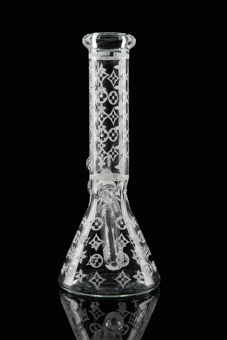 8" Glow In The Dark Mini Beaker Water Pipe - SmokeZone 420