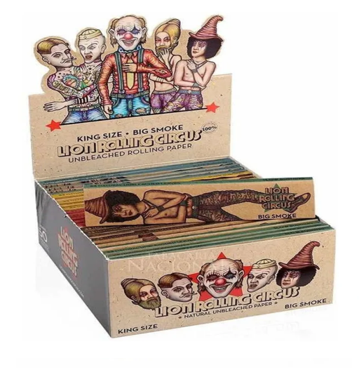 Lion Rolling Circus Unbleached King Size Rolling Paper - SmokeZone 420
