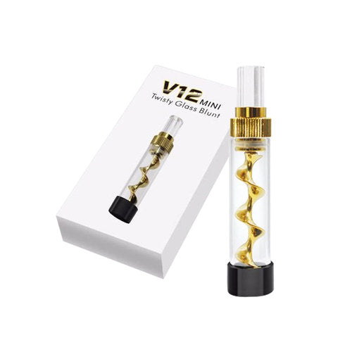 3.5" V12 Mini Twisty Glass Blunt - SmokeZone 420