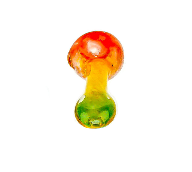 4" Full Rasta Frit Flat Mouth Hand Pipe - SmokeZone 420