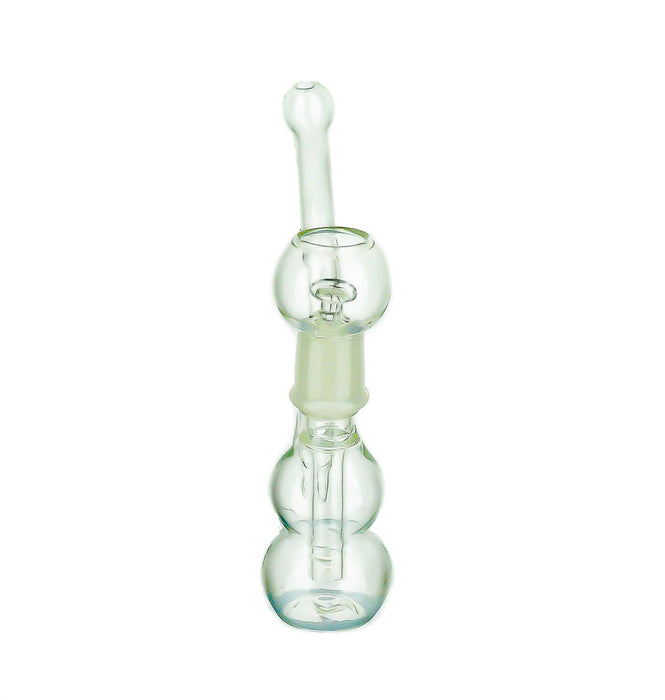 6" Double Bubble Clear Dab Rig - SmokeZone 420