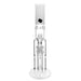 13" Dream White Tube Triple Perc Water Pipe - SmokeZone 420