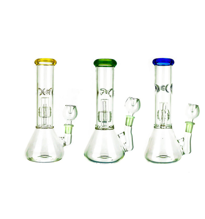 8" Matrix Perc Ice Catcher Water Pipe - SmokeZone 420