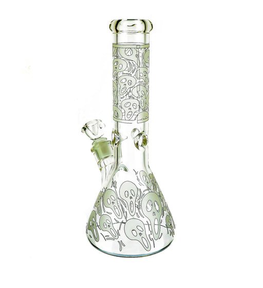 12" Ghost Print Beaker Base Water Pipe - SmokeZone 420