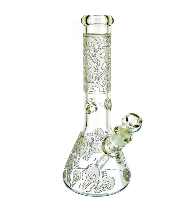 12" Ghost Print Beaker Base Water Pipe - SmokeZone 420