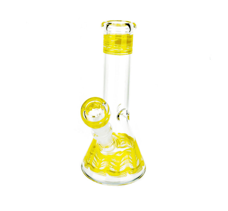 8" Ice Catcher Beaker Base Color Water Pipe - SmokeZone 420