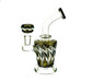 6" Base Wrap & Rake Color Dab Rig - SmokeZone 420