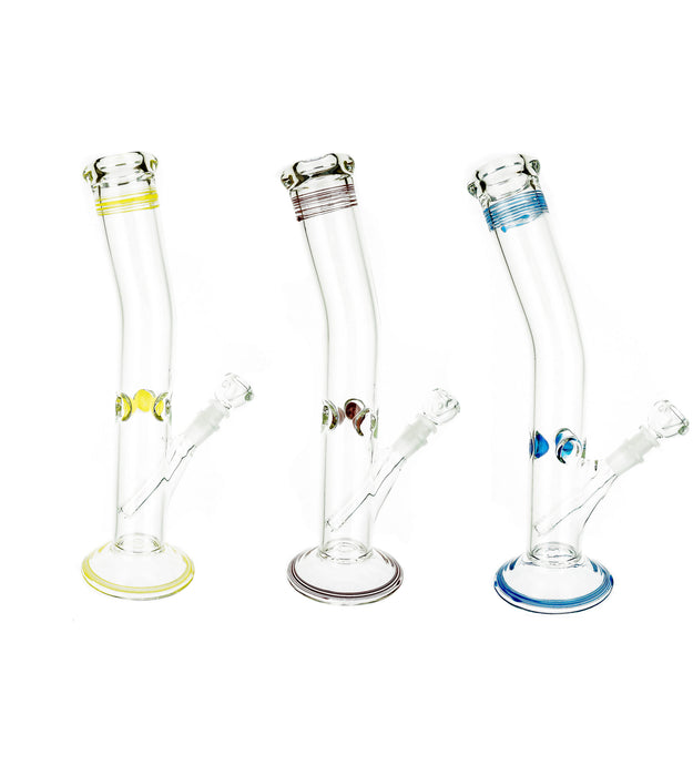 14" Slanted Mouth Wine Base Water Pipe - SmokeZone 420