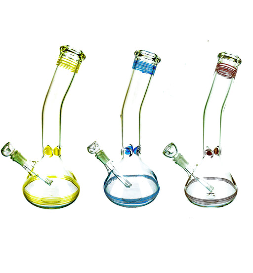14" Slanted Mouth Beaker Base Water Pipe - SmokeZone 420