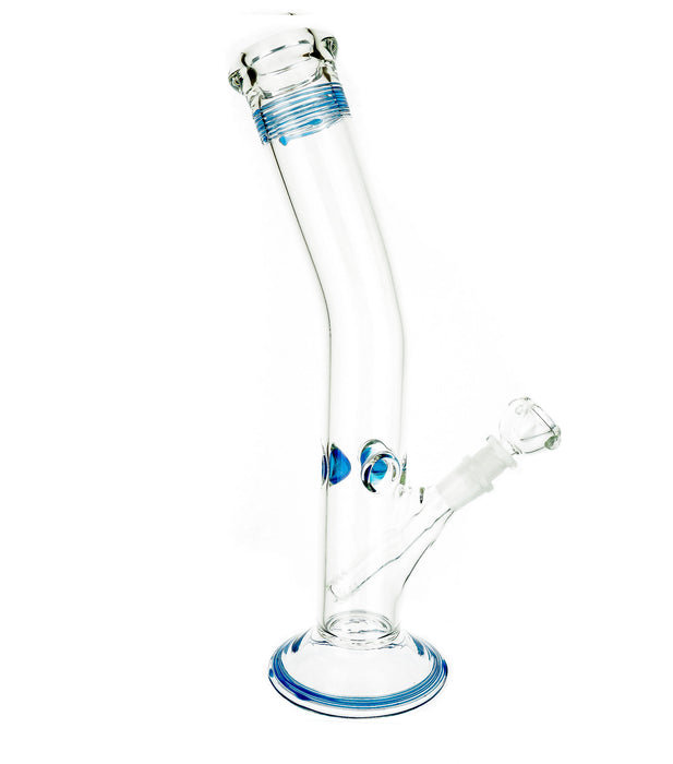 14" Slanted Mouth Wine Base Water Pipe - SmokeZone 420