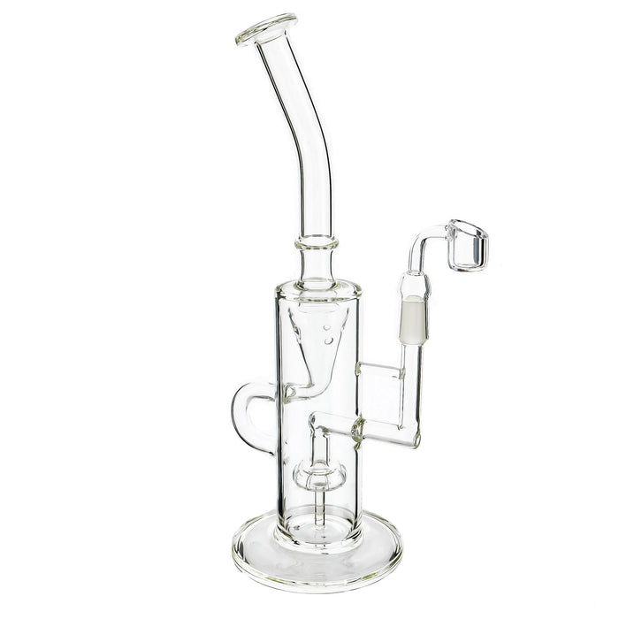 12" Clear Recylcer Shower Perc Dab Water Pipe - SmokeZone 420