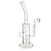 12" Clear Recylcer Shower Perc Dab Water Pipe - SmokeZone 420