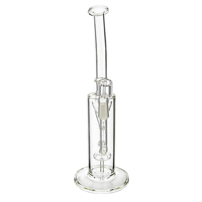 12" Clear Recylcer Shower Perc Dab Water Pipe - SmokeZone 420