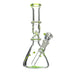8" Twisted Beaker Base Slime Green Water Pipe - SmokeZone 420