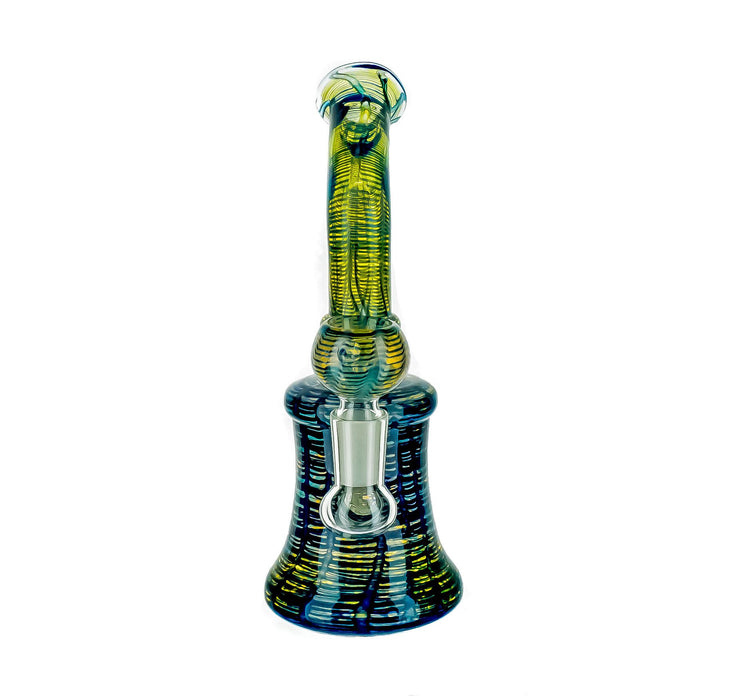 8" Full Wrap & Rake Color Dab Rig - SmokeZone 420