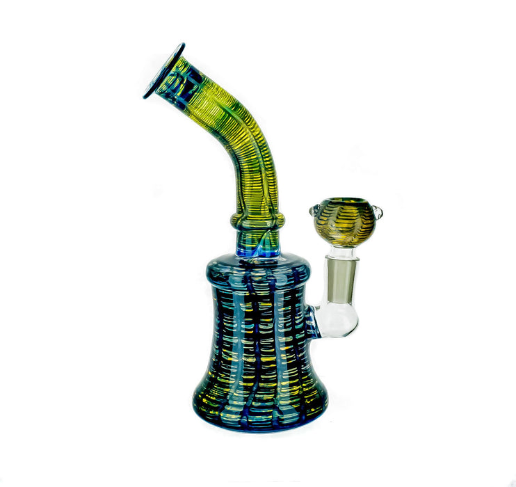 8" Full Wrap & Rake Color Dab Rig - SmokeZone 420