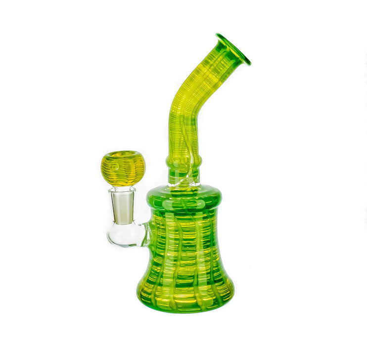 8" Full Wrap & Rake Color Dab Rig - SmokeZone 420