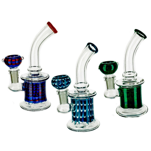 6" Mini Clear & Color Dab Rig - SmokeZone 420