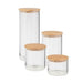Bamboo Lid Air Tight Glass Jars - SmokeZone 420