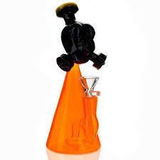 8" Bio Mask UV Reactive Dab Rig - SmokeZone 420