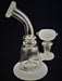 6" Bent Mouth Shower head Per Dab Rig with Matching Bowl - SmokeZone 420