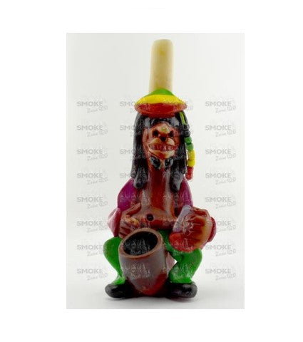 Rasta Guy Wood Pipe - SmokeZone 420