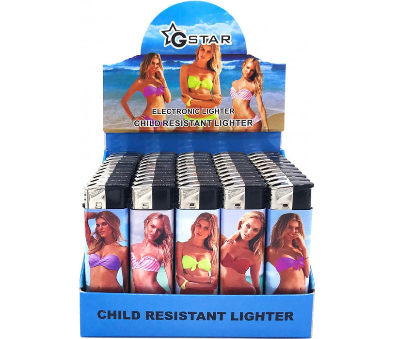 GSTAR Bikini Girls Refillable Lighters - SmokeZone 420