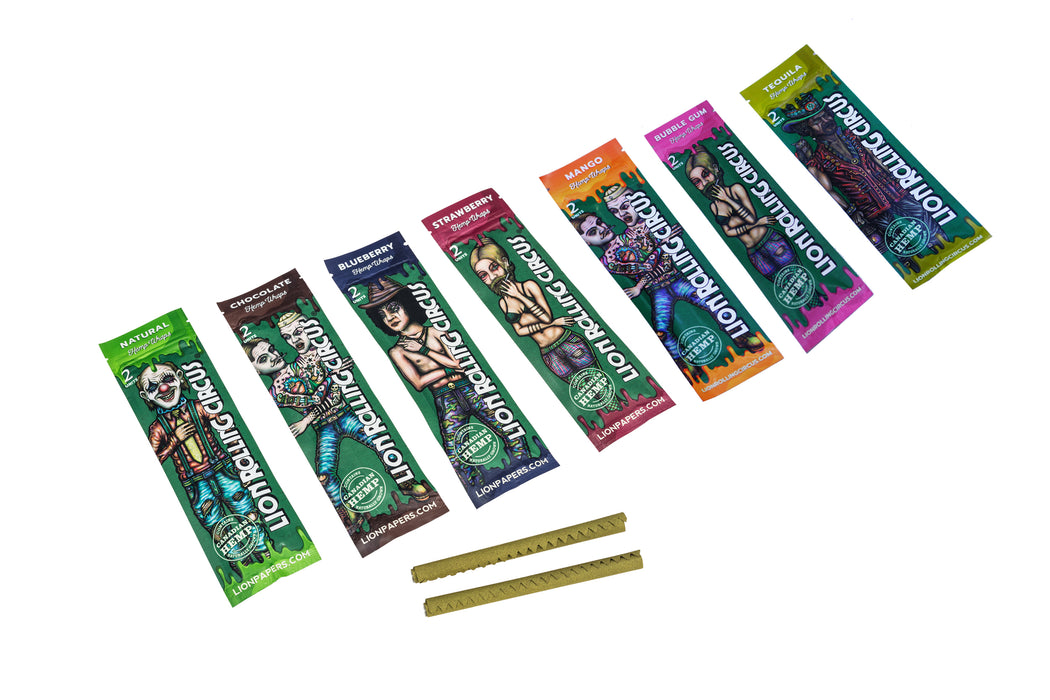 Lion Rolling Circus 100% Natural Hemp Wraps - SmokeZone 420