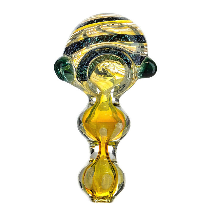 4.5" Dichro Head Double Bubble Spoon Pipe - SmokeZone 420