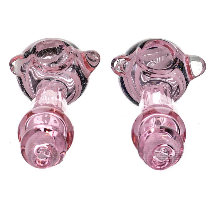 5" Dichro Head Twisted Mouth Pink Spoon Pipe - SmokeZone 420