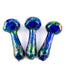 5" Blue Electric Fumed Spoon Hand Pipe - SmokeZone 420