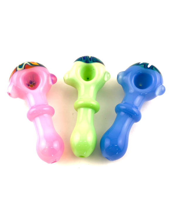 5" Full Slime Tube Reverse Head Hand Pipe - SmokeZone 420