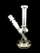 8" Narrow Tube Shiny Metallic Water Pipe - SmokeZone 420